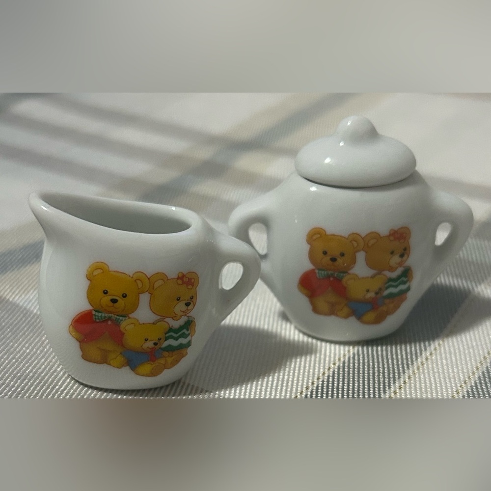Vintage Kids Bear Tea Set - Picture 3 of 5